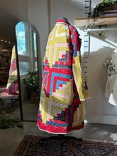 Load image into Gallery viewer, Log Cabin Quilted Long Line Jacket - Revivethreadsco

